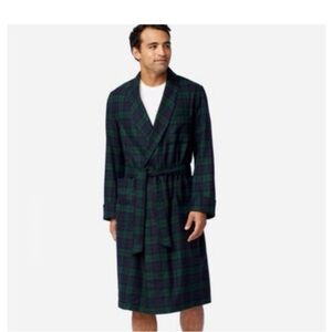 Pendleton Tartan Plaid Robe in Green and Blue